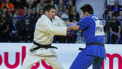 Victor Scvortov, left, was due to travel for the Ekaterinburg Grand Slam in Russia in mid-March as part of his preparations for the Tokyo Games. Courtesy IJF