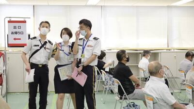An increasing number of people are being vaccinated in Tokyo after a slow start and criticism of the government's handling of administering of the doses. Getty Images