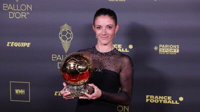 Soccer Football - 2023 Ballon d'Or - Chatelet Theatre, Paris, France - October 30, 2023 FC Barcelona's Aitana Bonmati after winning the women's Ballon d'Or REUTERS / Stephanie Lecocq