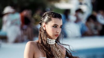 Rebirth presented knotted elements over otherwise understated looks, at the first Red Sea Fashion Week. Photo: Red Sea Fashion Week