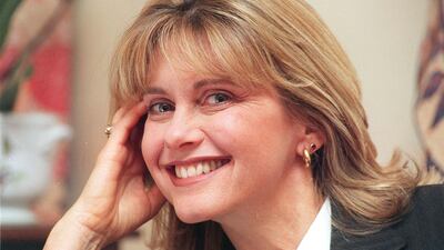 File photo dated 19/07/96 of Olivia Newton-John, pictured in London. Dame Olivia Newton-John has died at the age of 73, her widower has confirmed. The British-born singer died "peacefully" at her ranch in Southern California on Monday morning, surrounded by family and friends. Issue date: Tuesday August 9, 2022.