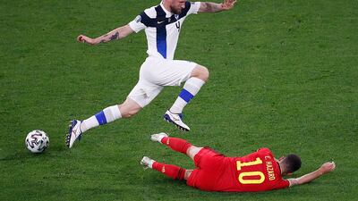 Joona Toivio 7 - Cut out a Lukaku pass destined for Hazard inside the box and that was a theme throughout the game for Toivio who often got in the way of Belgian attacks. Great display. AFP