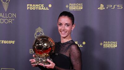 Soccer Football - 2023 Ballon d'Or - Chatelet Theatre, Paris, France - October 30, 2023 FC Barcelona's Aitana Bonmati after winning the women's Ballon d'Or REUTERS / Stephanie Lecocq