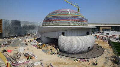 Multi-coloured tubes wrapped around the Russian pavilion will draw visitors into the three-storey structure at Expo 2020 Dubai. Photo: Russian Pavilion Expo 2020