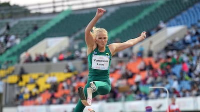 KOBE, JAPAN - MAY 23: Vanessa Low of Australia competes in the Women's Long Jump T63 final during day seven of the World Para Athletics Championships Kobe at Kobe Universiade Memorial Stadium on May 23, 2024 in Kobe, Hyogo, Japan. (Photo by Toru Hanai/Getty Images)