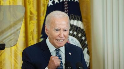 President Joe Biden speaks during a reception in the East Room of the White House, in celebration of the Hispanic Heritage Month to honor the contributions of the Latino community to the United States, Wednesday, Sept. 18, 2024. (AP Photo / Manuel Balce Ceneta)