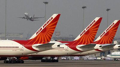 The freak accident happened on Wednesday evening when the co-pilot of and Air India flight to Hyderabad mistook a signal from ground staff and started the engine. Mustafa Quraishi / AP Photo