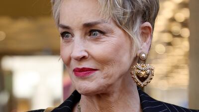 MILAN, ITALY - FEBRUARY 26: Sharon Stone attends a photocall during a Dolce & Gabbana boutique event during the Milan Fashion Week Fall/Winter 2022/2023 on February 26, 2022 in Milan, Italy. (Photo by Andreas Rentz / Getty Images)