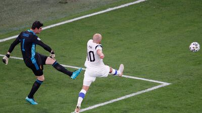Thibaut Courtois 6 - Largely a spectator throughout the game as Finland looked to play for a clean sheet and scuffed any opportunities presented to them. AFP