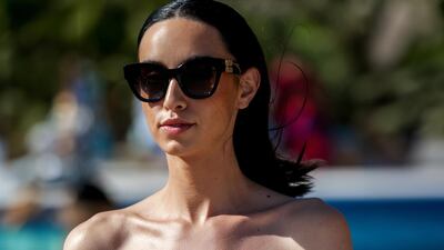 Resort swimwear by Eau, as part of the inaugural Red Sea Fashion Week. Photo: Red Sea Fashion Week