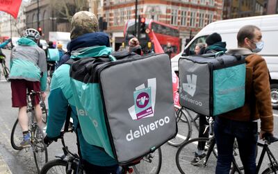 Deliveroo has opened the company's biggest worldwide facility with the new dark kitchen site in Dubai. REUTERS / Toby Melville / File Photo