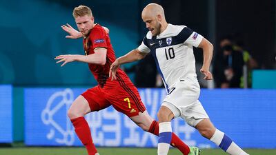 Kevin De Bruyne 7 - It was a case of third time lucky as Kevin de Bruyne found Lukaku three times to create big chances. The first two were offside, but Lukaku swivelled and struck home the third to give a deserved assist to the Belgian playmaker. AFP