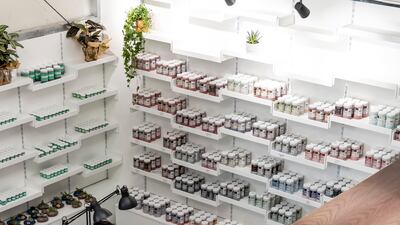 The growing trend of pottery in Dubai, with more studios opening up around the city, we look at what draws people into the craft. Feature on The Mud House located in Al Quoz industrial are in Dubai on June 8th, 2021. The dedicated pottery focused retail space at The Mud House that offers pottery dedicated tools and products. Antonie Robertson / The National. Reporter: Alexandra Chaves for National