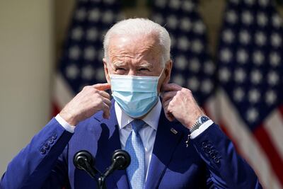 US President Joe Biden has called for mask wearing laws to be reintroduced everywhere in America. Reuters / Kevin Lamarque