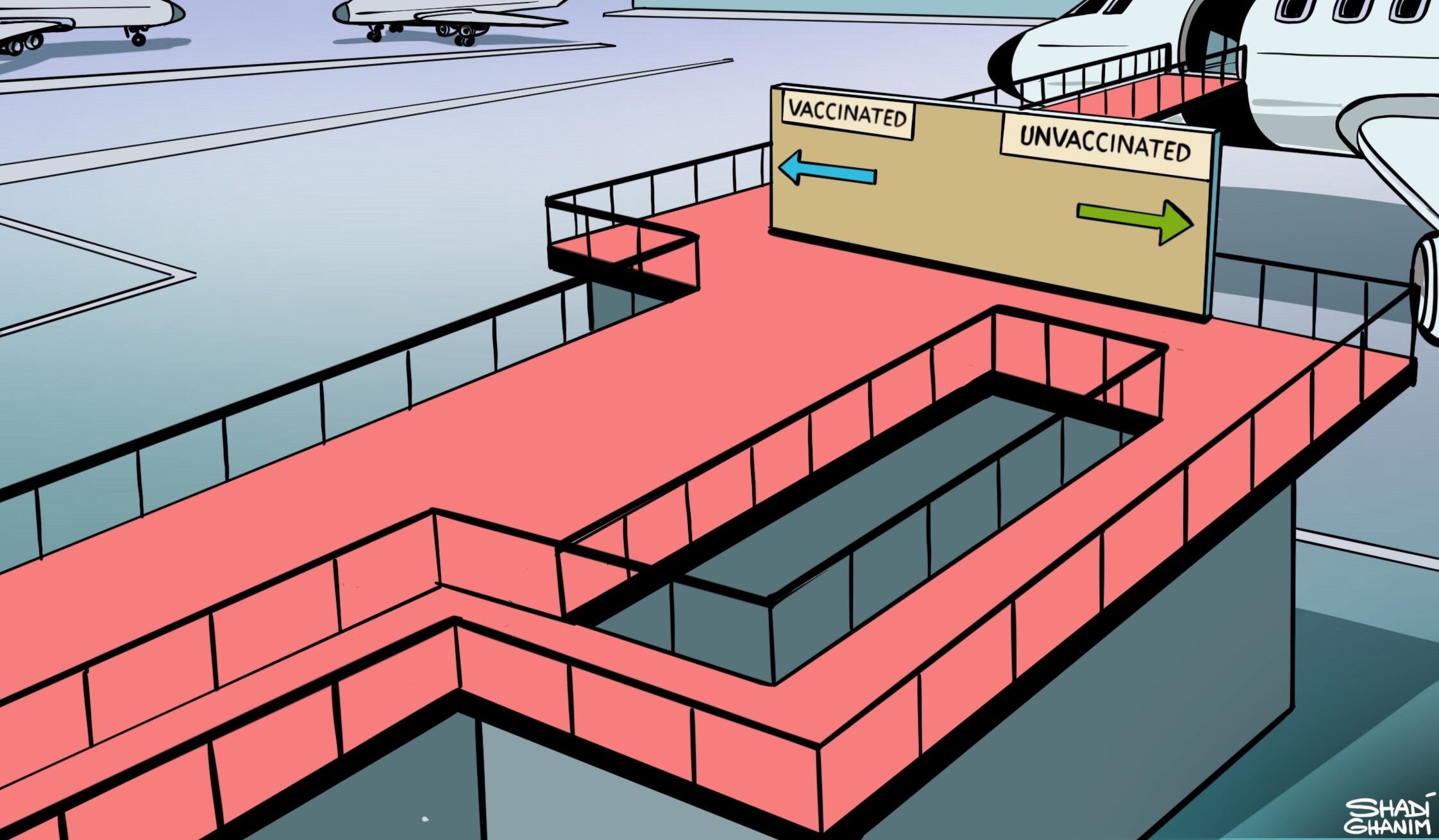 Our cartoonist's take on the Omicron-related travel restrictions. The National