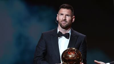 Lionel Messi wins the Ballon d'Or 2023. EPA