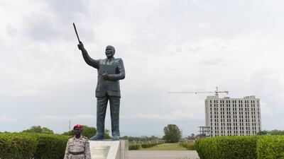 The John Garang Memorial, in Juba, South Sudan. The National