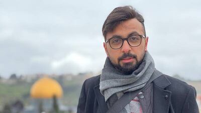 Emirati Majed Al Seyabi during a visit to Jerusalem earlier this year. Photo: Majed Al Seyabi