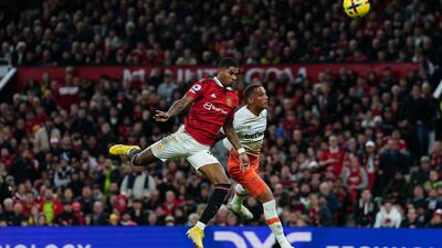 File photo dated 30-10-2022 of Marcus Rashford, who insists next month's World Cup finals are not yet on his radar after his timely return to form. Issue date: Monday October 31, 2022.
