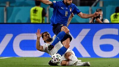 Berardi looked a threat on the right, seen most clearly with a dangerous run and cross for an assist in the first half. EPA