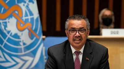 WHO Director General Dr Tedros Adhanom Ghebreyesus is in discussions to create the first technology transfer centre for coronavirus vaccines in South Africa. AFP.