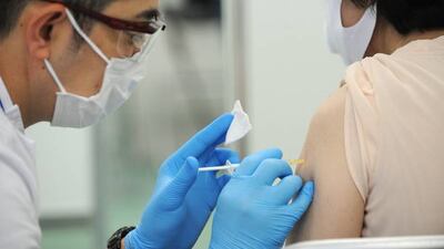 A mass vaccination drive gathers pace in Tokyo with about 19 million Covid-19 vaccine shots administered, an increase of 1 million from the previous day. Getty Images