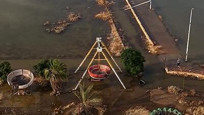 Drone footage reveals scale of Deir Ezzor flooding